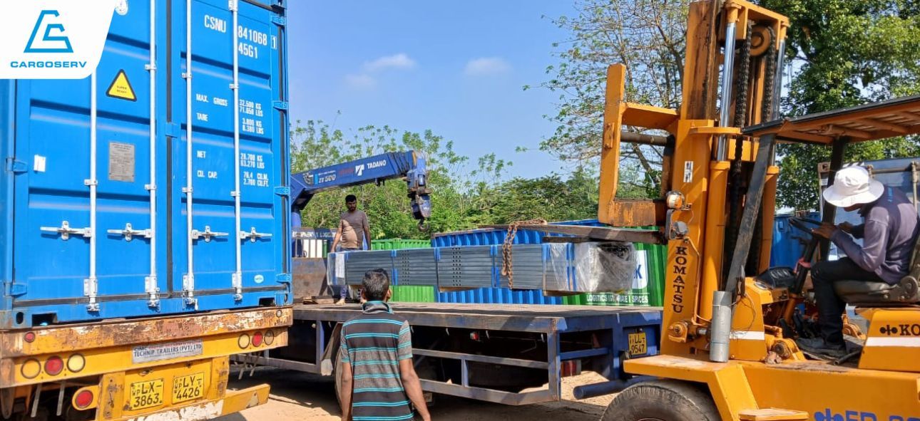 Solar Plant Project - container transport